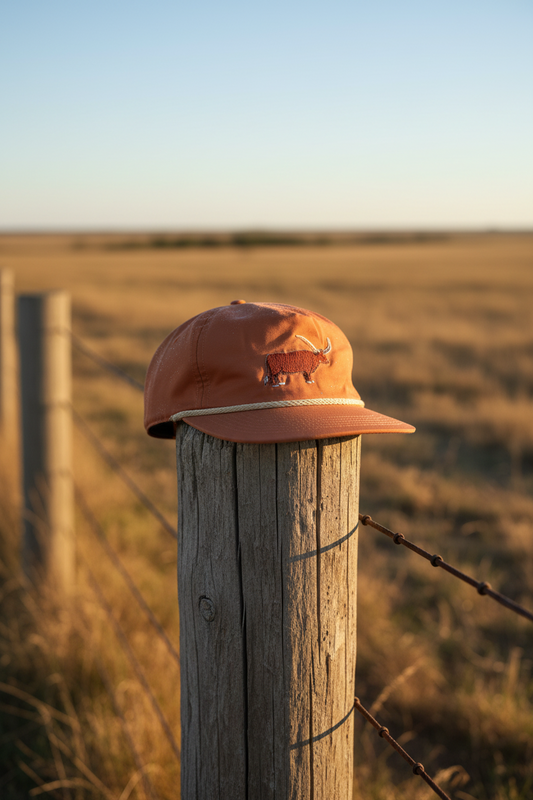 Longhorn Rope Cap, Burnt Orange