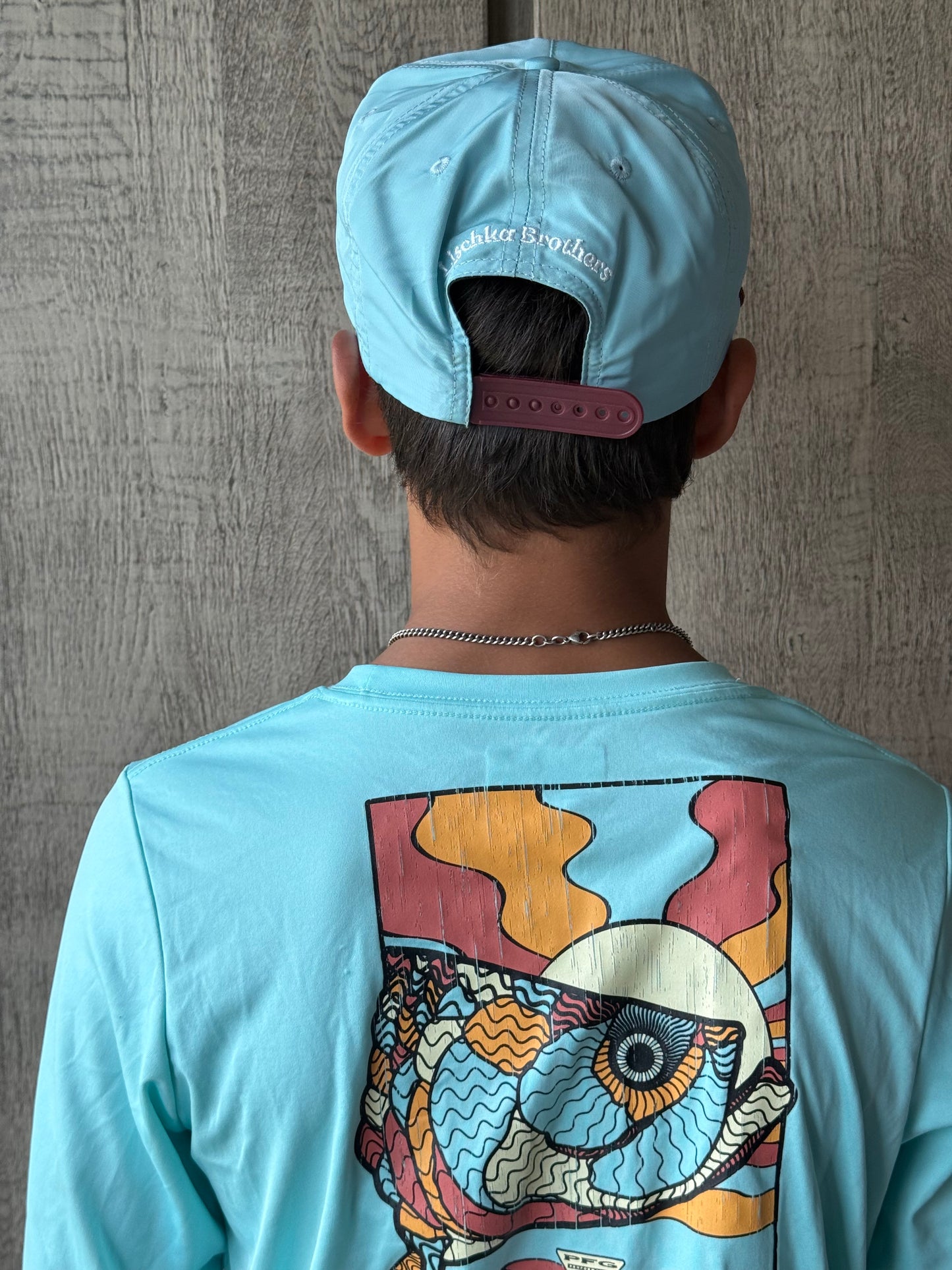 Flying Mallard Duck Hat in Aqua