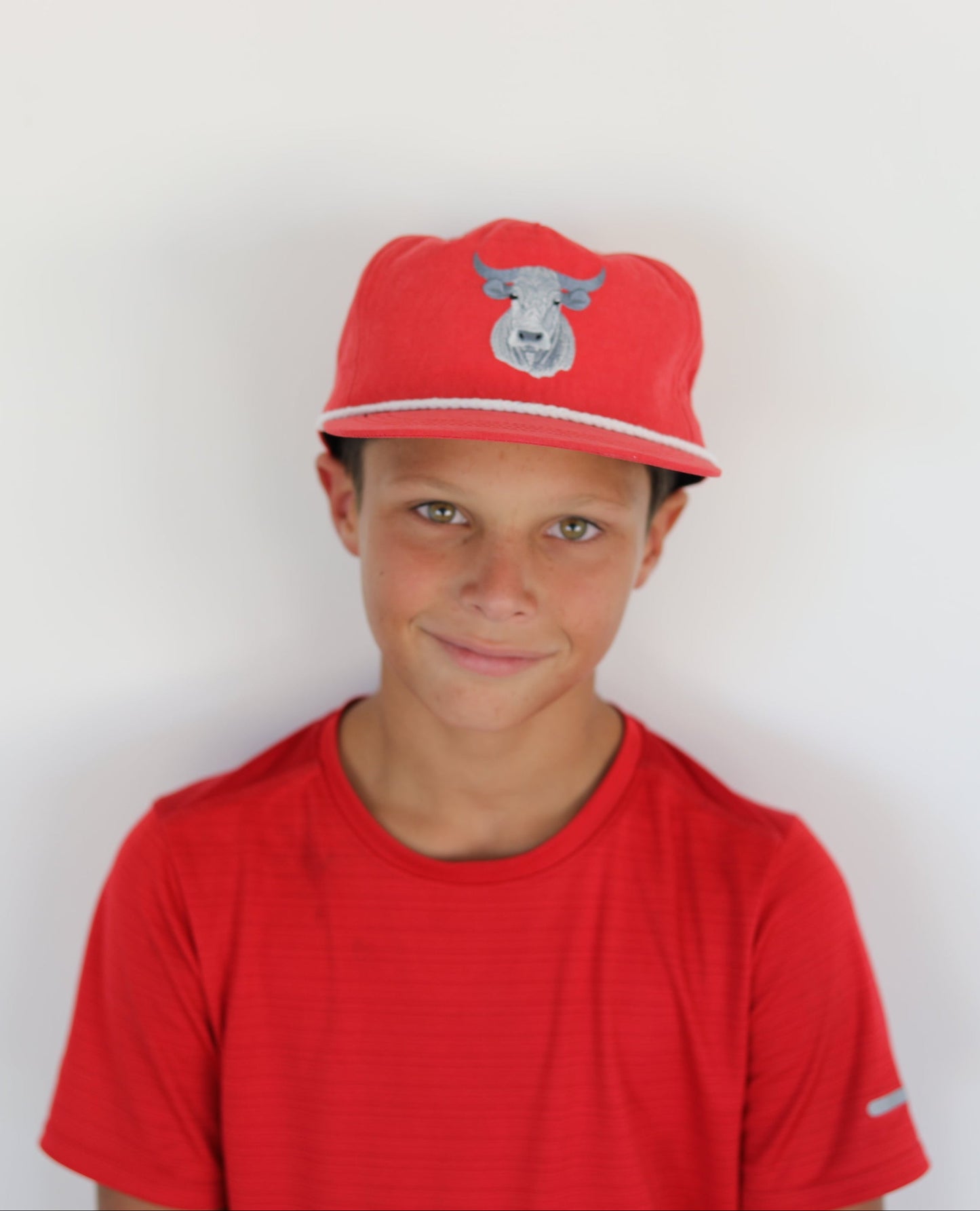 Bull Hat in Red