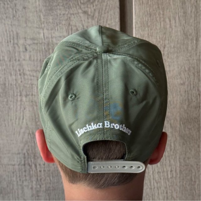 Large Mouth Bass Rope Cap, Olive Green