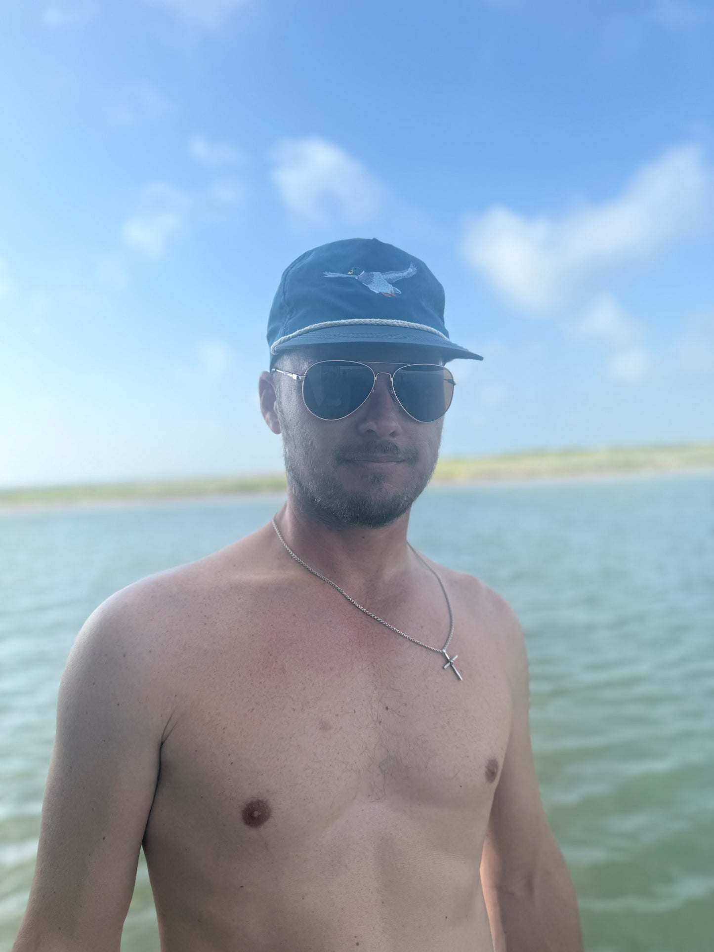 Flying Mallard Duck Hat, Teal