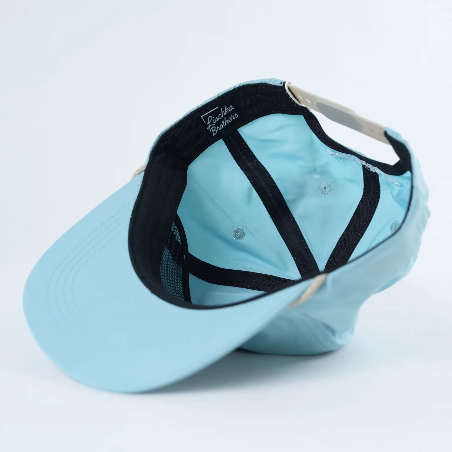 Black Drum Hat in Aqua