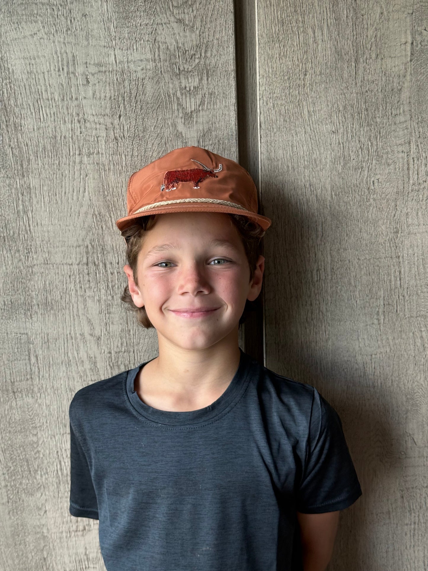 Longhorn Rope Cap, Burnt Orange