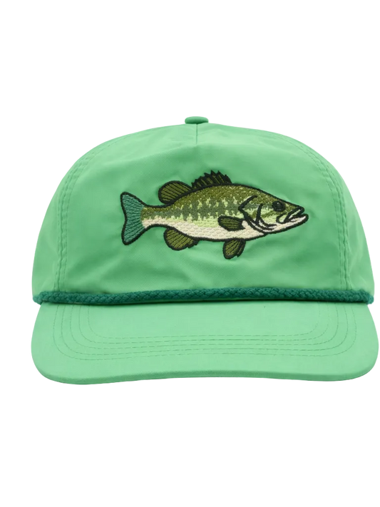 Guadalupe Bass Rope Cap, Green