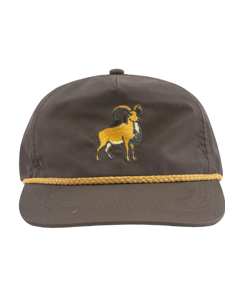 Aoudad (Barbary Sheep) Rope Cap, Charcoal
