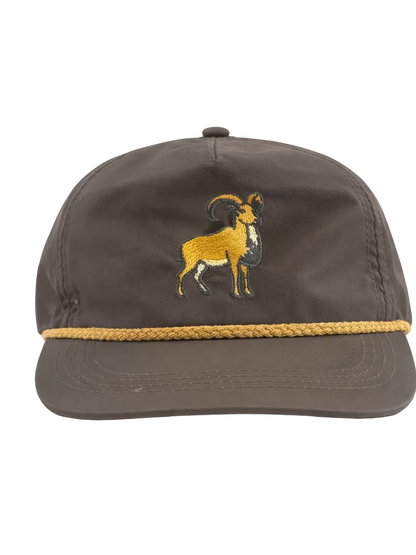 Aoudad (Barbary Sheep) Rope Cap, Charcoal