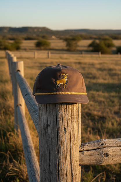 Aoudad (Barbary Sheep) Rope Cap, Charcoal