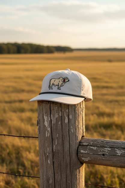 Brahman  Cattle (Brahma) Rope Cap, Ice Gray