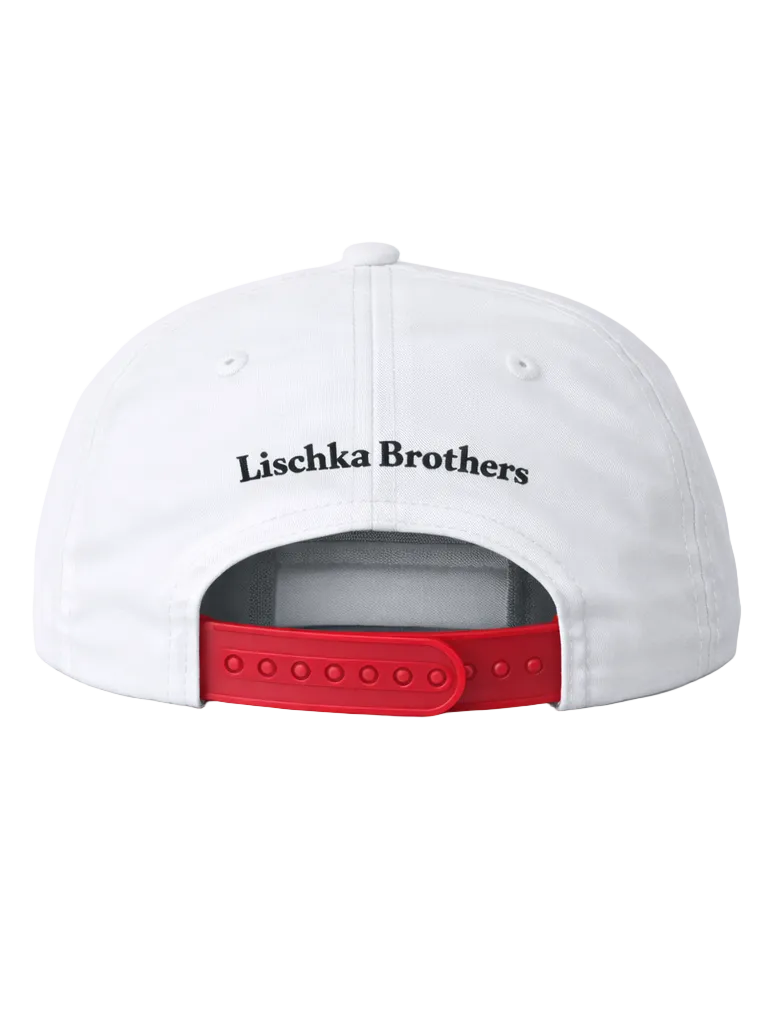 Bull Rope Cap, White/Red