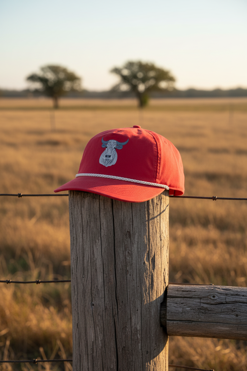 Bull Rope Cap, Red