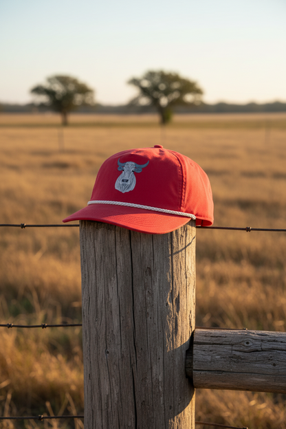 Bull Rope Cap, Red