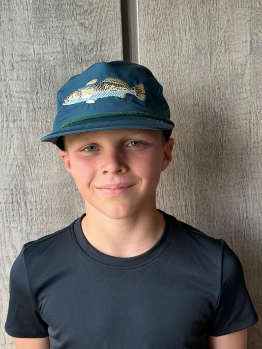 Speckled Trout Hat in Teal