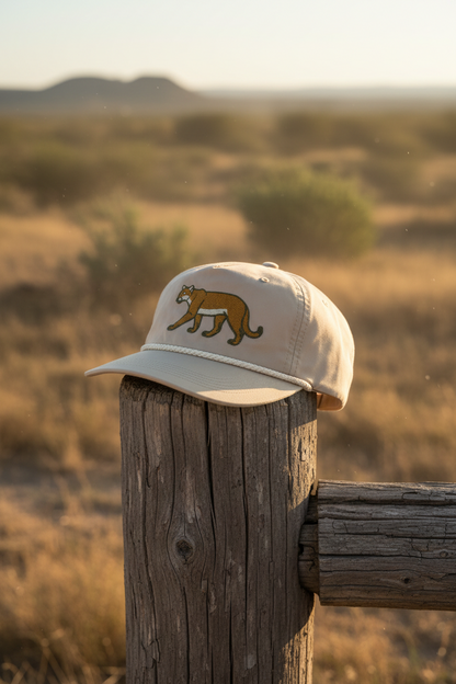Mountain Lion Rope Cap, Beige