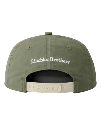 Large Mouth Bass Rope Cap, Olive Green