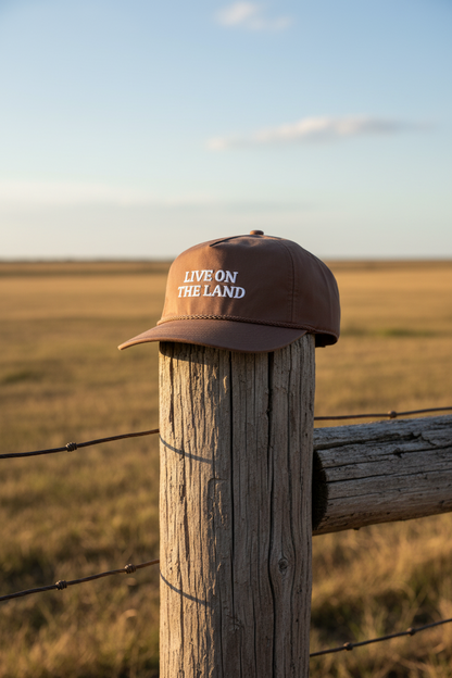 Live on the Land Rope Cap, Brown
